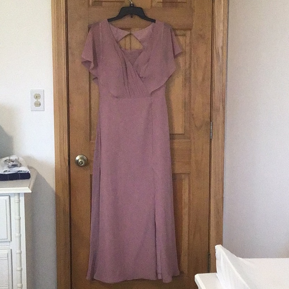 Azazie Bridesmaid Dress with removable modesty panel